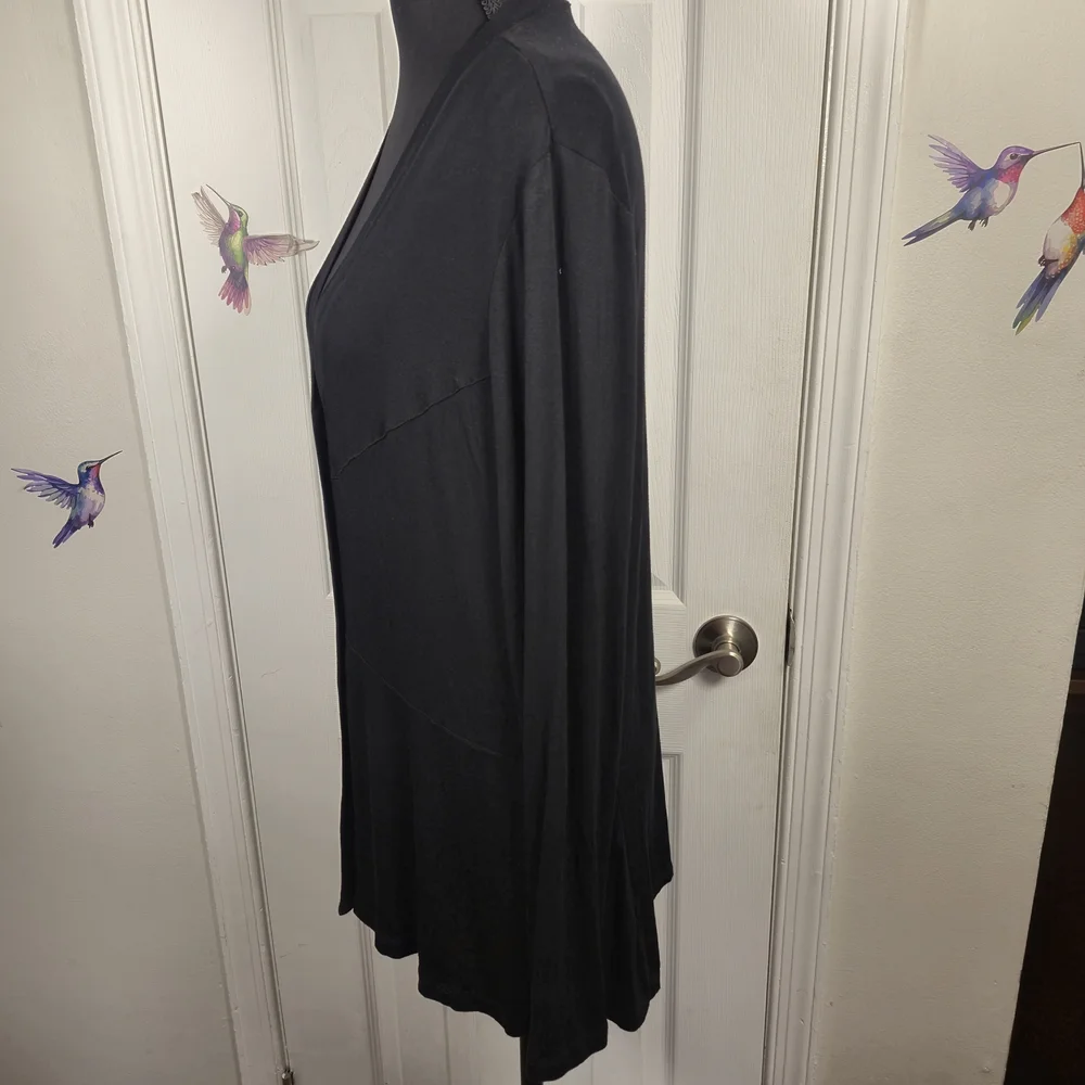 Cable & Gauge Black V-Neck Button Front Cardigan - Size L - Picture 5 of 9